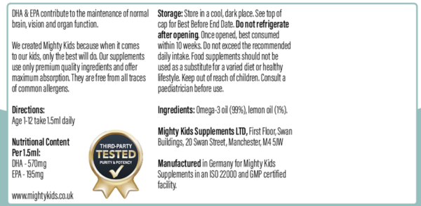 Vegan Omega-3 (Age 1-Adult) - Image 3